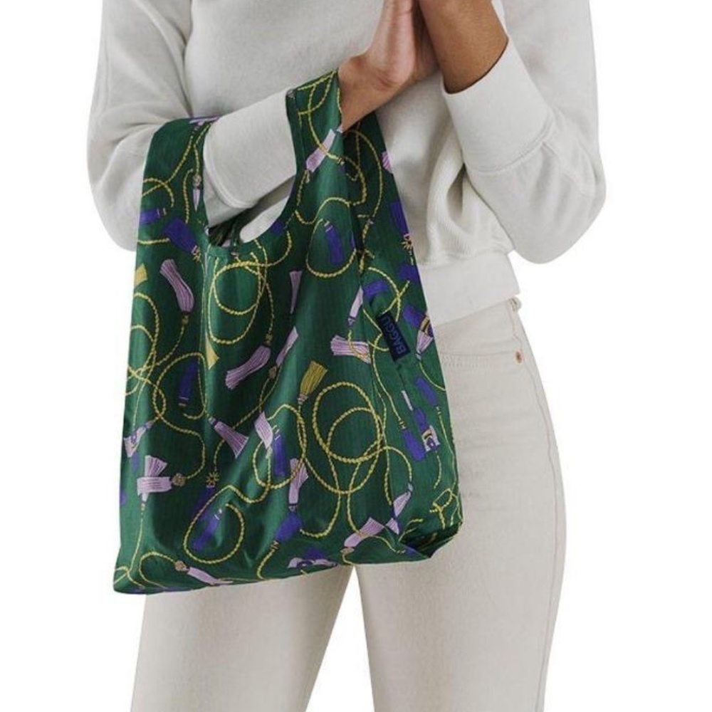 BAGGU NWT Green Tassel Baby Reusable Bag